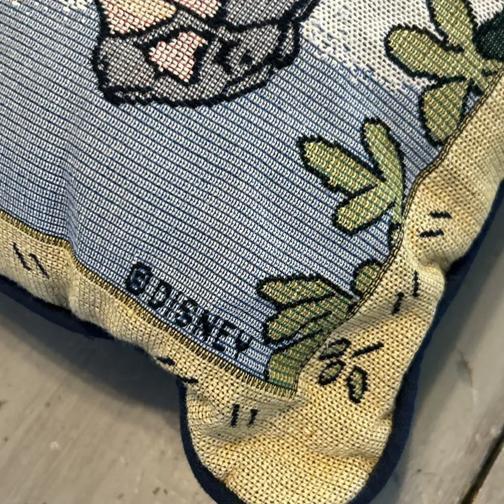 Disney Classic Winnie the Pooh Tapestry Throw Pillow Piglet Christopher Robin